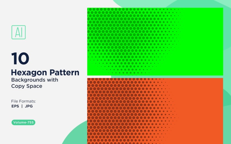 Fondo con patrón hexagonal dinámico para proyectos creativos 756