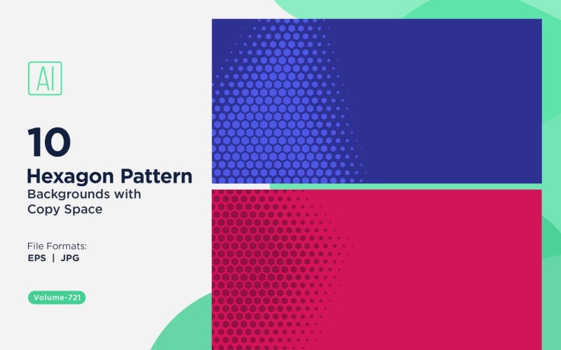 Fundo de Padrão Hexagonal Dinâmico para Projetos Criativos 721