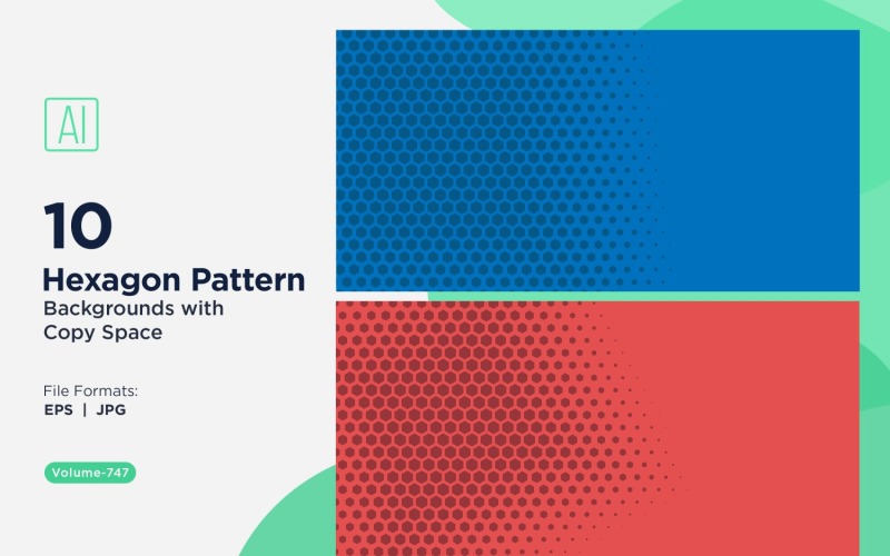 Padrão de hexágono dinâmico para projetos criativos 747