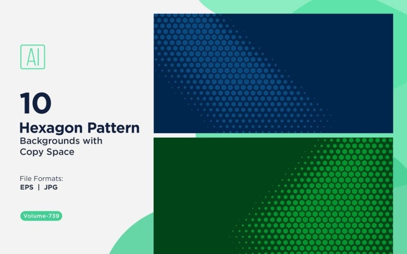 Yaratıcı Projeler için Dinamik Altıgen Desen Arka Planı 739