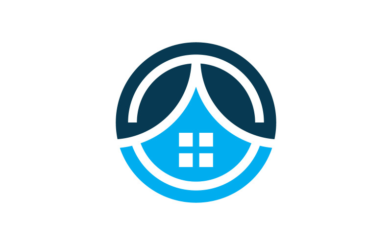Illustrazione vettoriale del logo della casa e dell'appartamento V0