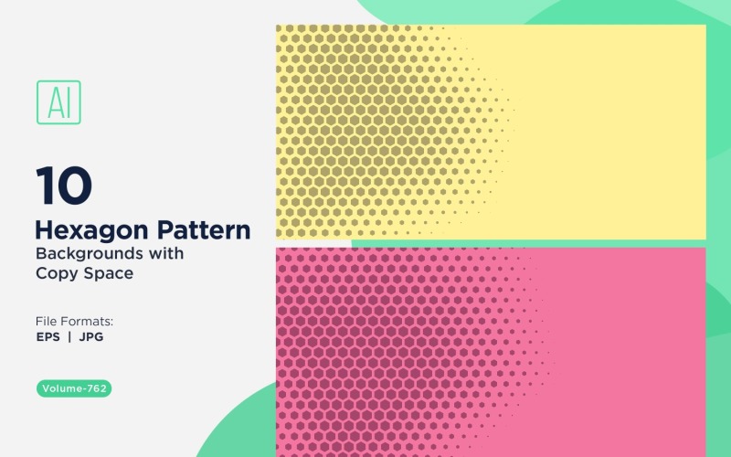 Arrière-plan à motif hexagonal dynamique pour projets créatifs 762