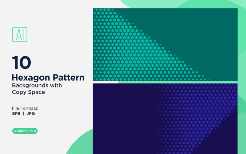 Dynamic Hexagon Pattern Background for Creative Projects 769