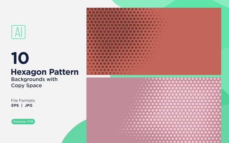 Dynamic Hexagon Pattern Background for Creative Projects 770