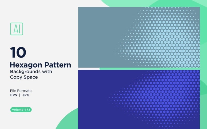 Dynamic Hexagon Pattern Background for Creative Projects 773