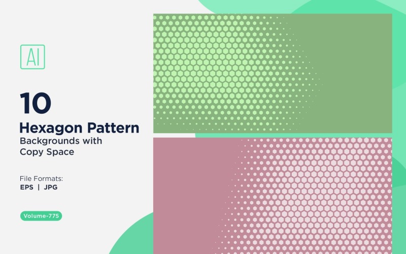 Dynamic Hexagon Pattern Background for Creative Projects 775