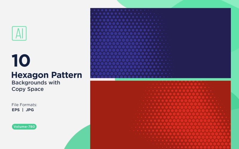 Dynamic Hexagon Pattern Background for Creative Projects 780