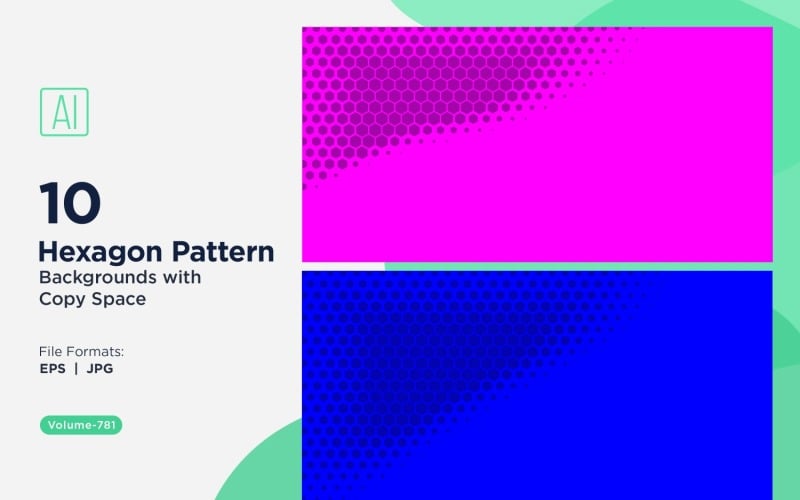 Dynamic Hexagon Pattern Background for Creative Projects 781