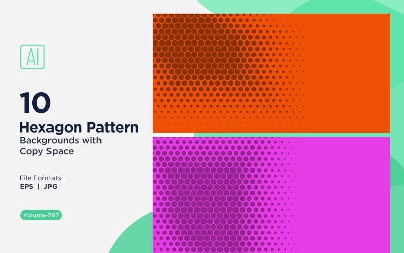 Dynamic Hexagon Pattern Background for Creative Projects 797