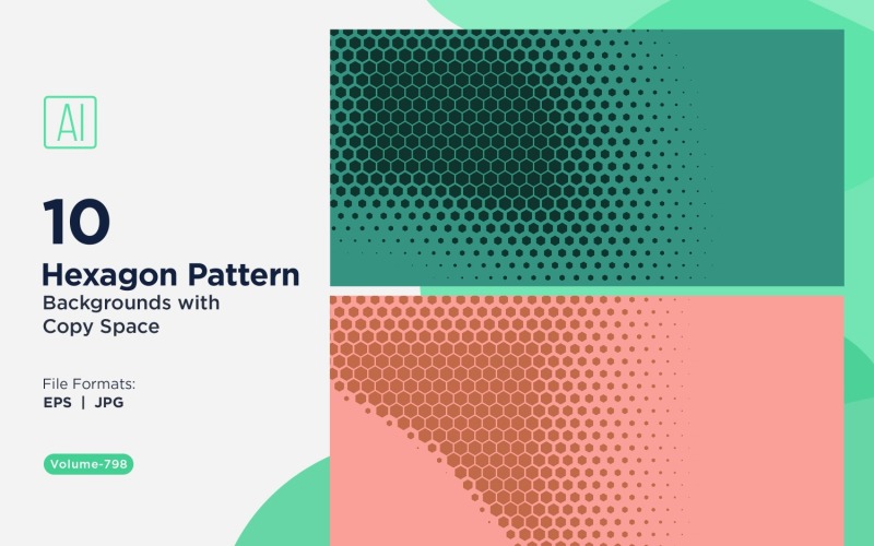 Dynamic Hexagon Pattern Background for Creative Projects 798