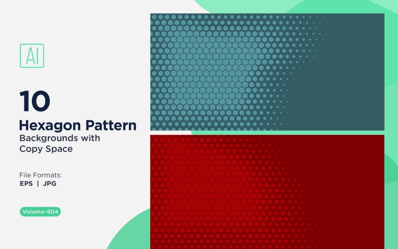 Dynamic Hexagon Pattern Background for Creative Projects 804