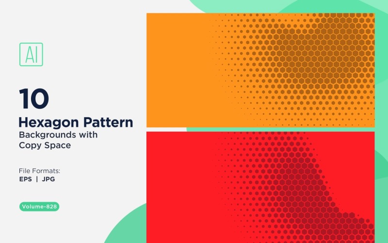 Dynamic Hexagon Pattern Background for Creative Projects 828