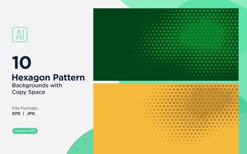 Dynamic Hexagon Pattern Background for Creative Projects 837