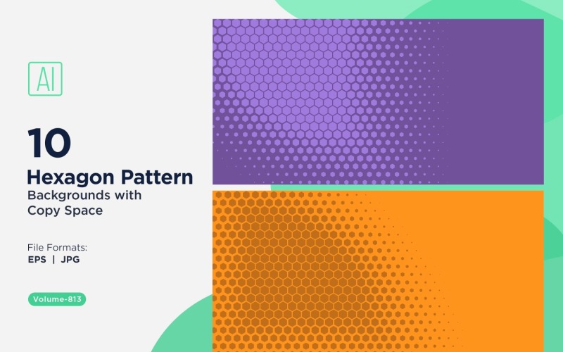 Dynamisk hexagonmönsterbakgrund för kreativa projekt 813