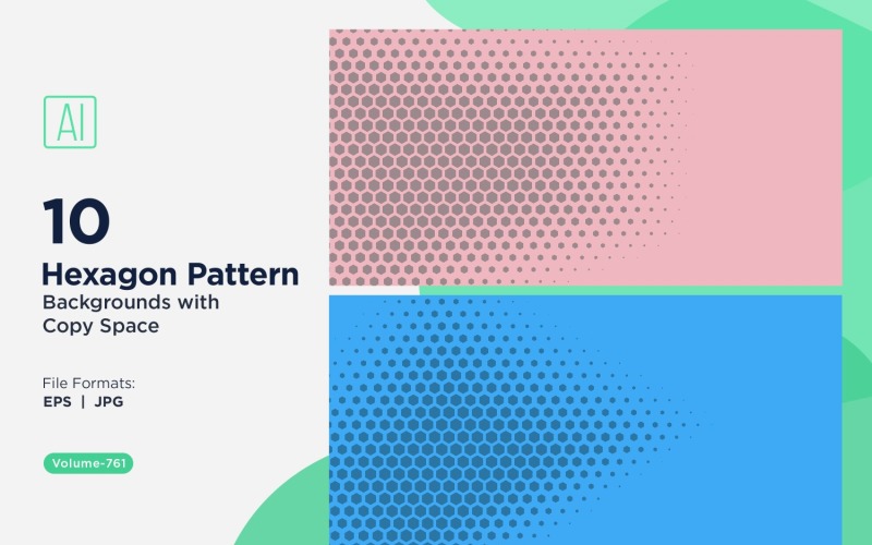 Fondo con patrón hexagonal dinámico para proyectos creativos 761