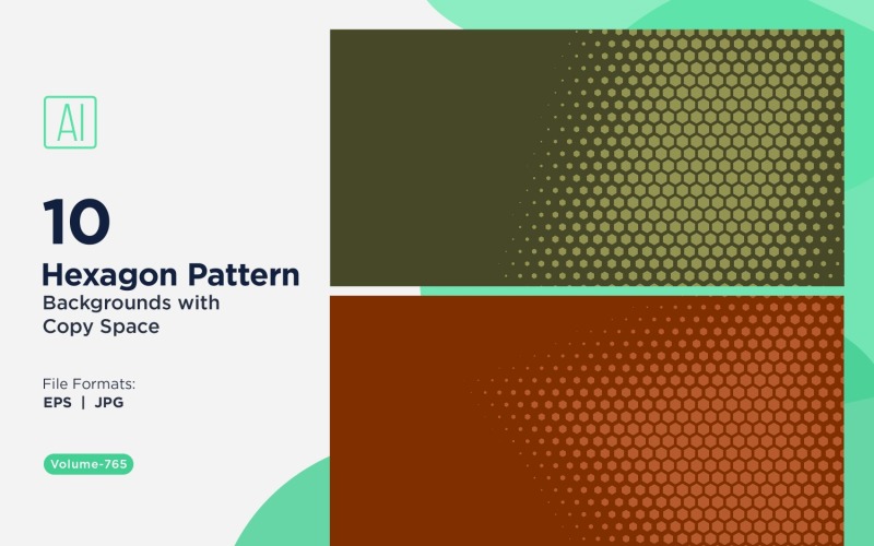 Fondo con patrón hexagonal dinámico para proyectos creativos 765