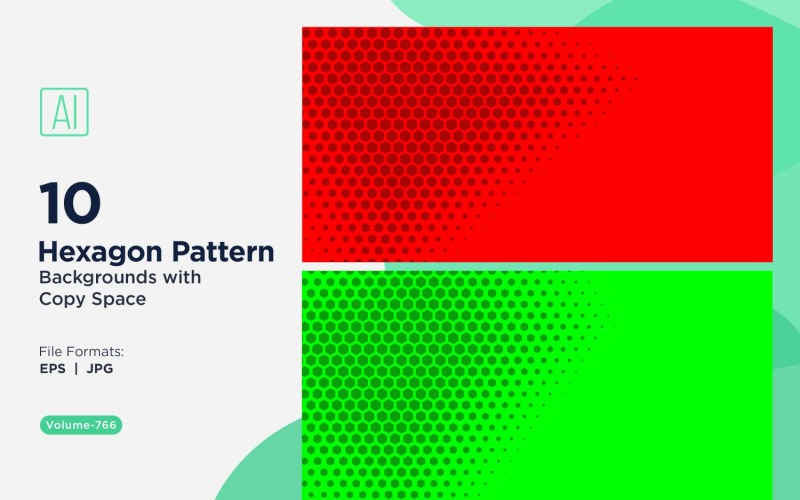 Fondo con patrón hexagonal dinámico para proyectos creativos 766