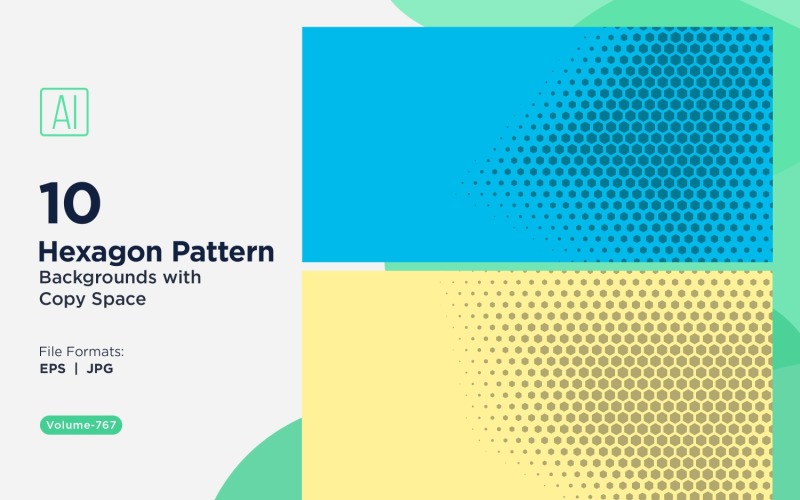 Fondo con patrón hexagonal dinámico para proyectos creativos 767