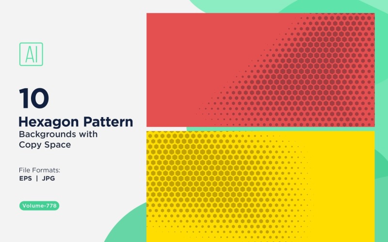 Fondo con patrón hexagonal dinámico para proyectos creativos 778