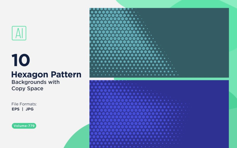 Fondo con patrón hexagonal dinámico para proyectos creativos 779