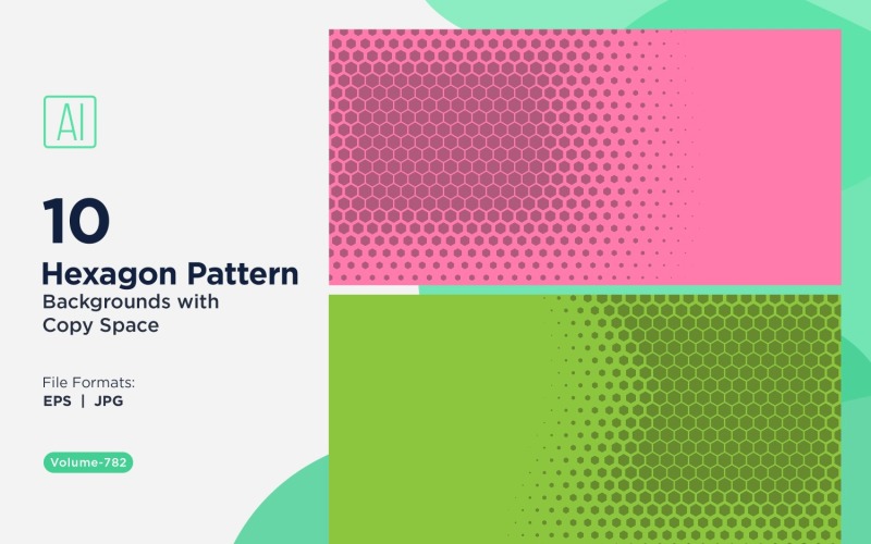 Fondo con patrón hexagonal dinámico para proyectos creativos 782