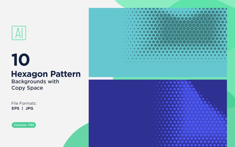 Fondo con patrón hexagonal dinámico para proyectos creativos 785