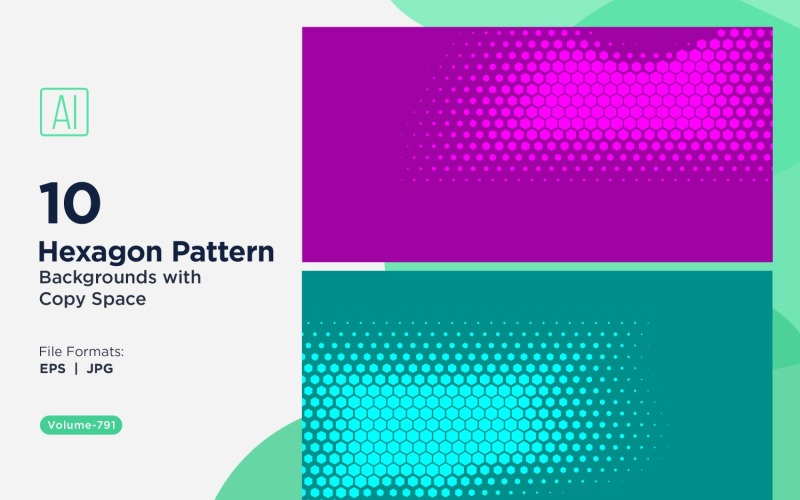 Fondo con patrón hexagonal dinámico para proyectos creativos 791