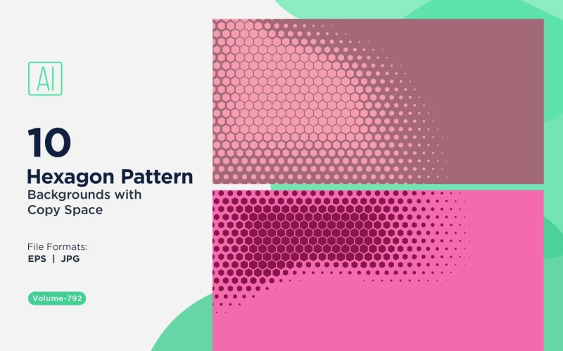 Fondo con patrón hexagonal dinámico para proyectos creativos 792