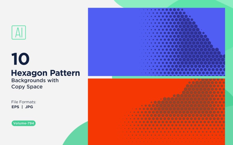 Fondo con patrón hexagonal dinámico para proyectos creativos 794