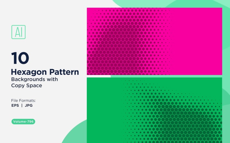 Fondo con patrón hexagonal dinámico para proyectos creativos 796