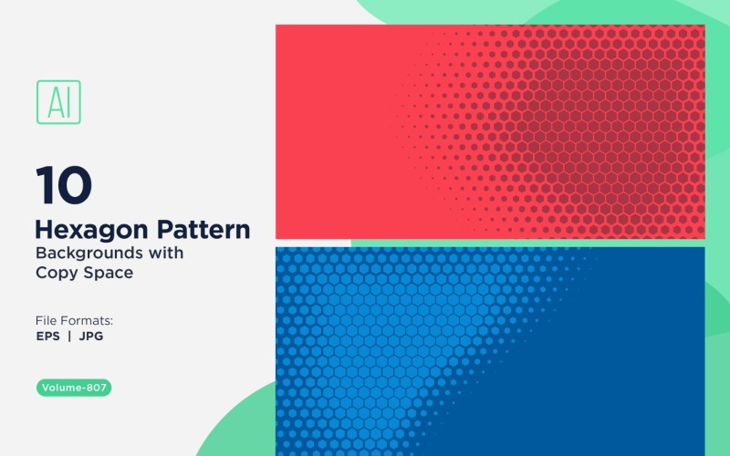 Fondo con patrón hexagonal dinámico para proyectos creativos 807