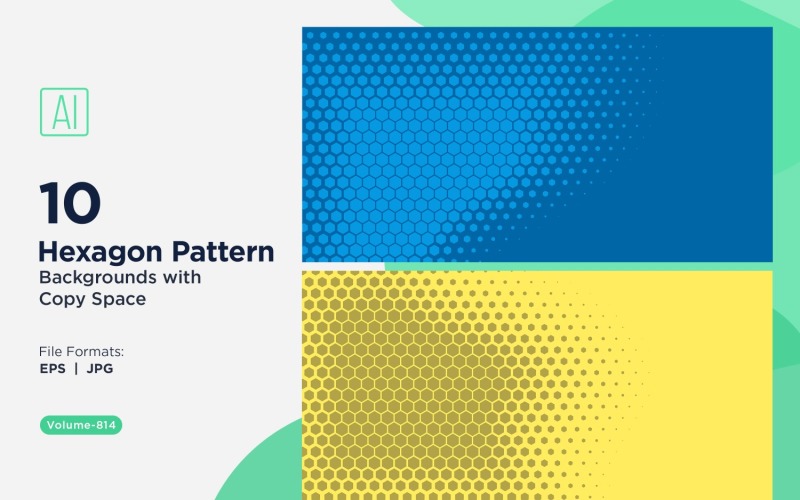 Fondo con patrón hexagonal dinámico para proyectos creativos 814