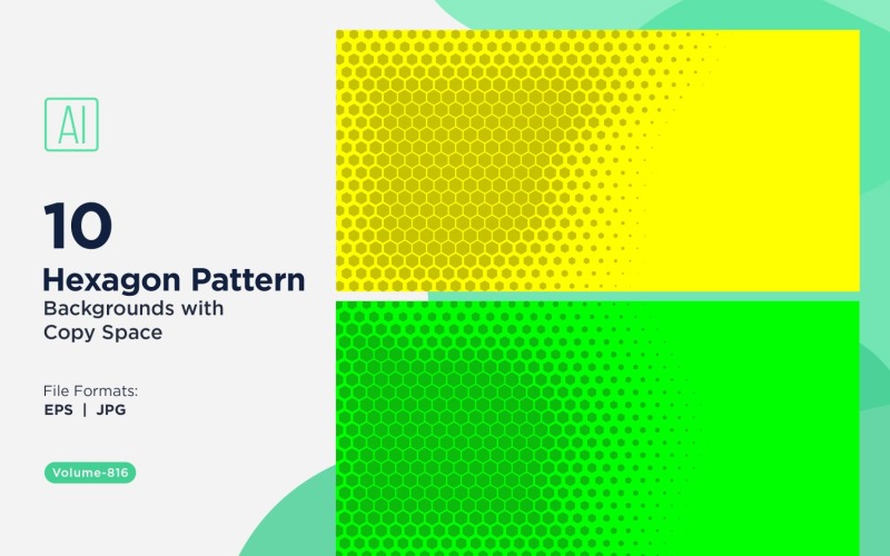 Fondo con patrón hexagonal dinámico para proyectos creativos 816