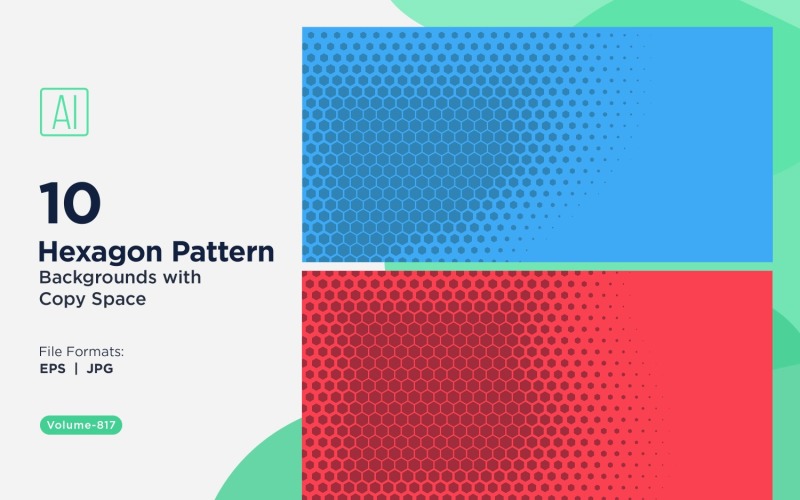 Fondo con patrón hexagonal dinámico para proyectos creativos 817