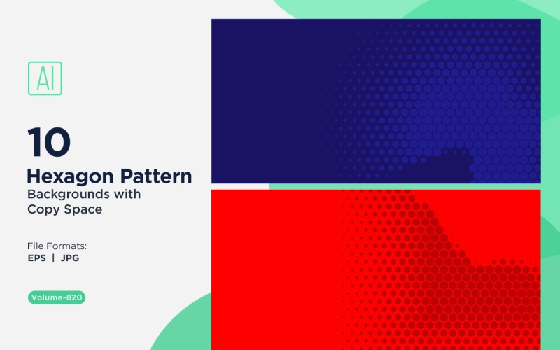 Fondo con patrón hexagonal dinámico para proyectos creativos 820