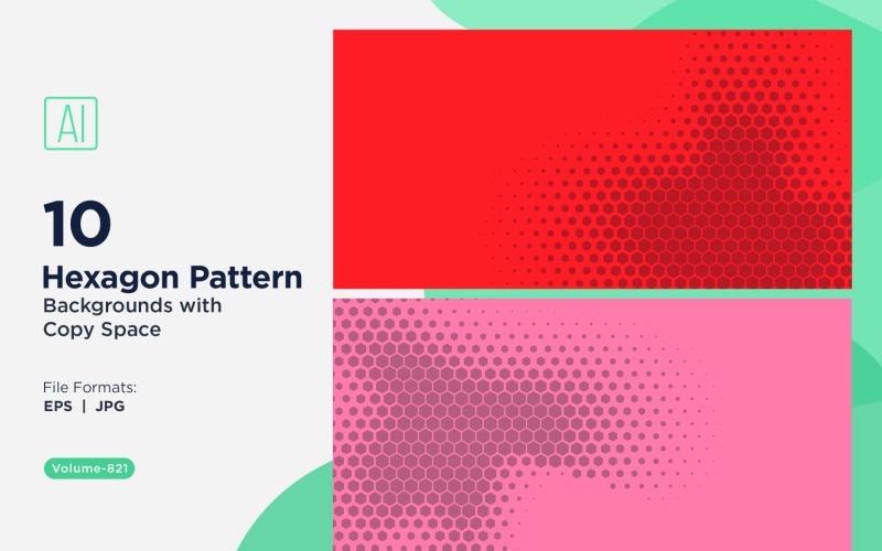 Fondo con patrón hexagonal dinámico para proyectos creativos 821