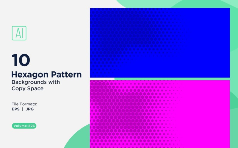 Fondo con patrón hexagonal dinámico para proyectos creativos 823