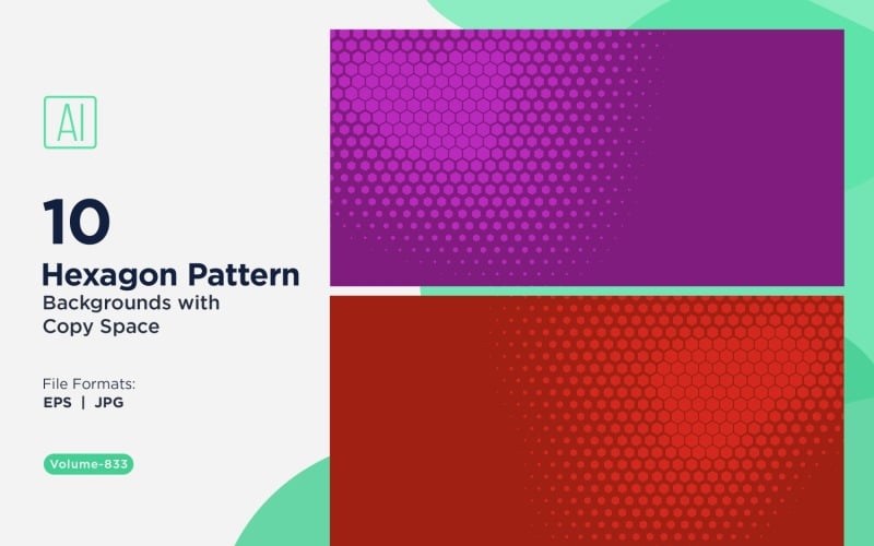 Fondo con patrón hexagonal dinámico para proyectos creativos 833