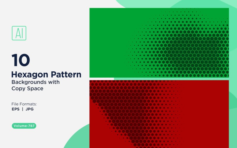 Fundo de Padrão Hexagonal Dinâmico para Projetos Criativos 787