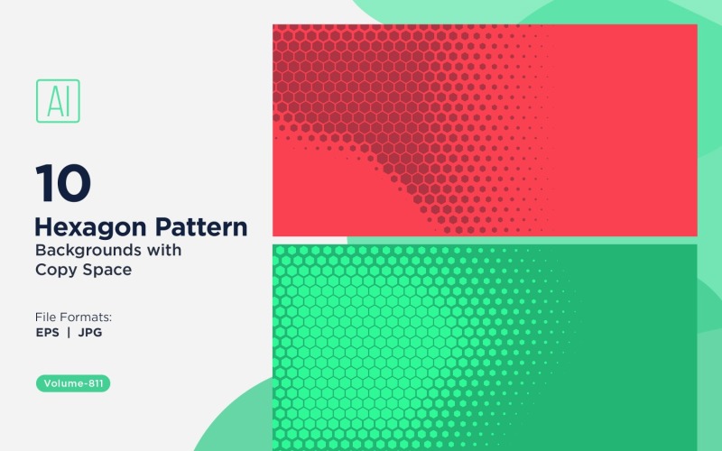 Fundo de Padrão Hexagonal Dinâmico para Projetos Criativos 811