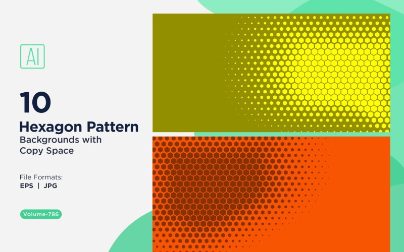 Padrão de hexágono dinâmico para projetos criativos 786