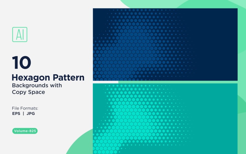 Fondo con patrón hexagonal dinámico para proyectos creativos 825