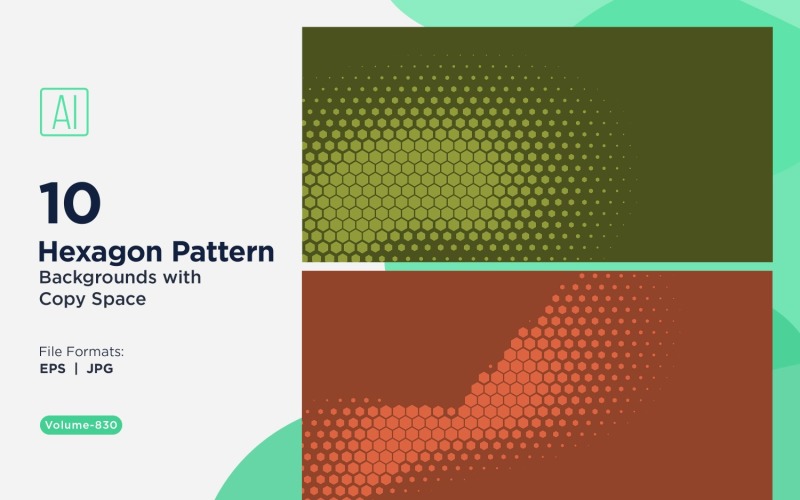 Fondo con patrón hexagonal dinámico para proyectos creativos 830