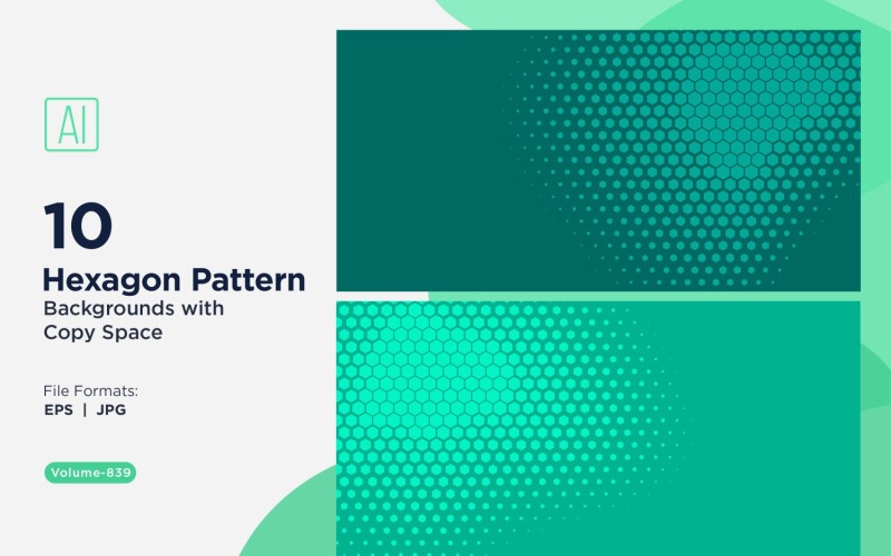 Fondo con patrón hexagonal dinámico para proyectos creativos 839