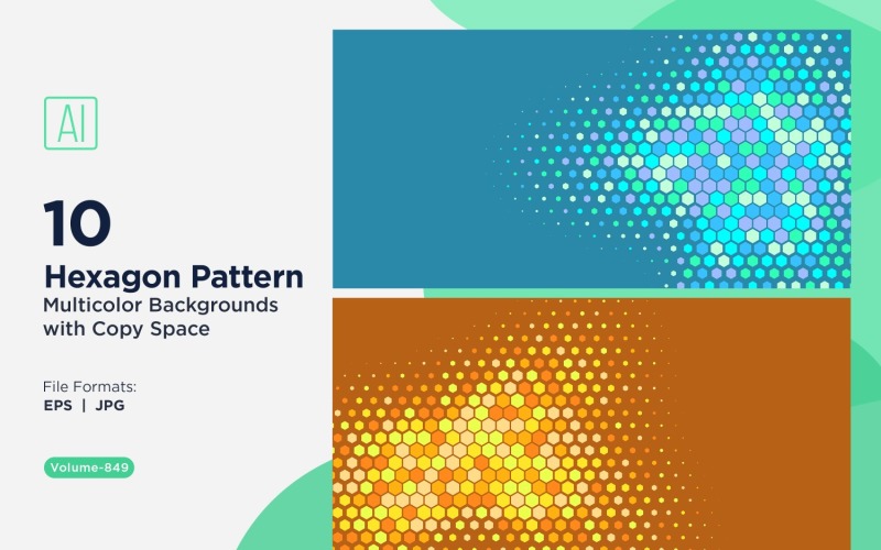 Fundo de padrão de abelha vibrante em várias cores e tamanhos 849