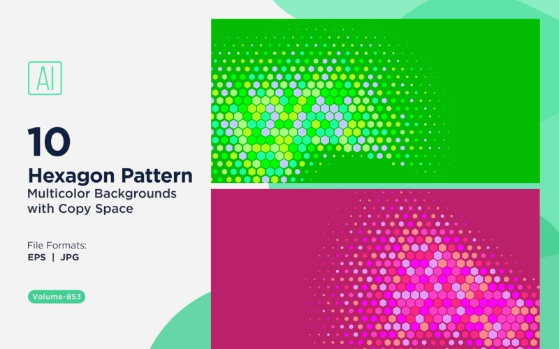 Fundo de padrão de abelha vibrante em várias cores e tamanhos 853