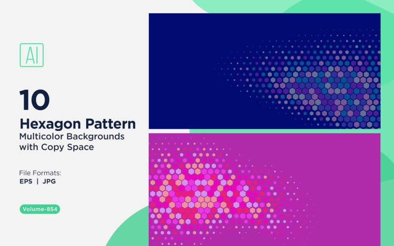 Fundo de padrão de abelha vibrante em várias cores e tamanhos 854