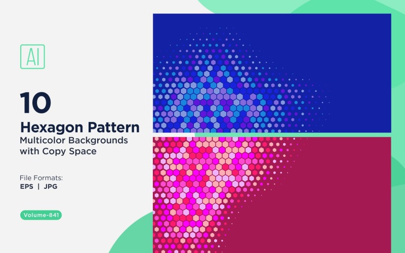 Lebendiger Honigbienen-Musterhintergrund in mehreren Farben und Größen 841