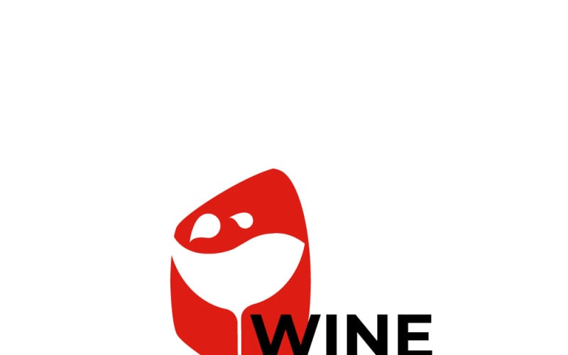 葡萄酒标志设计模板矢量插图