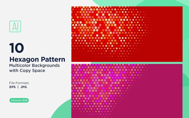 Яркий фон с рисунком медоносной пчелы в разных цветах и размерах 928